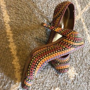 Colorful Leather Heels